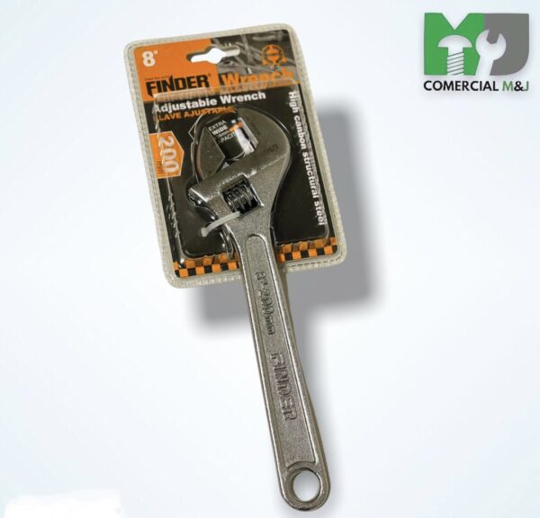 LLAVE AJUSTABLE 8" CROMADA - Imagen 2